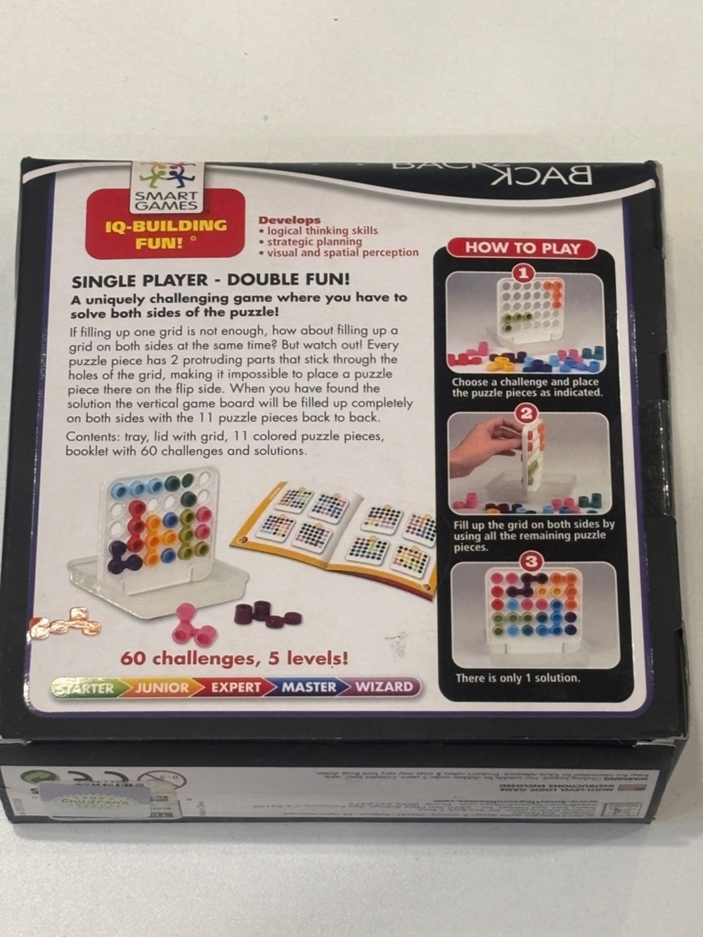 BACK2BACK Colored Peg Logic Game - Multicolor - Picture 2 of 7